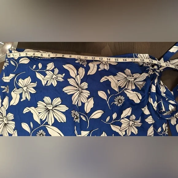 Sonoma Blue Floral Midi Skirt XL - Picture 7 of 13